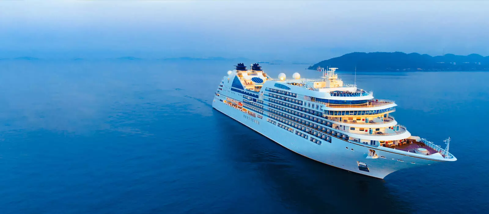 luxury cruise in ocean