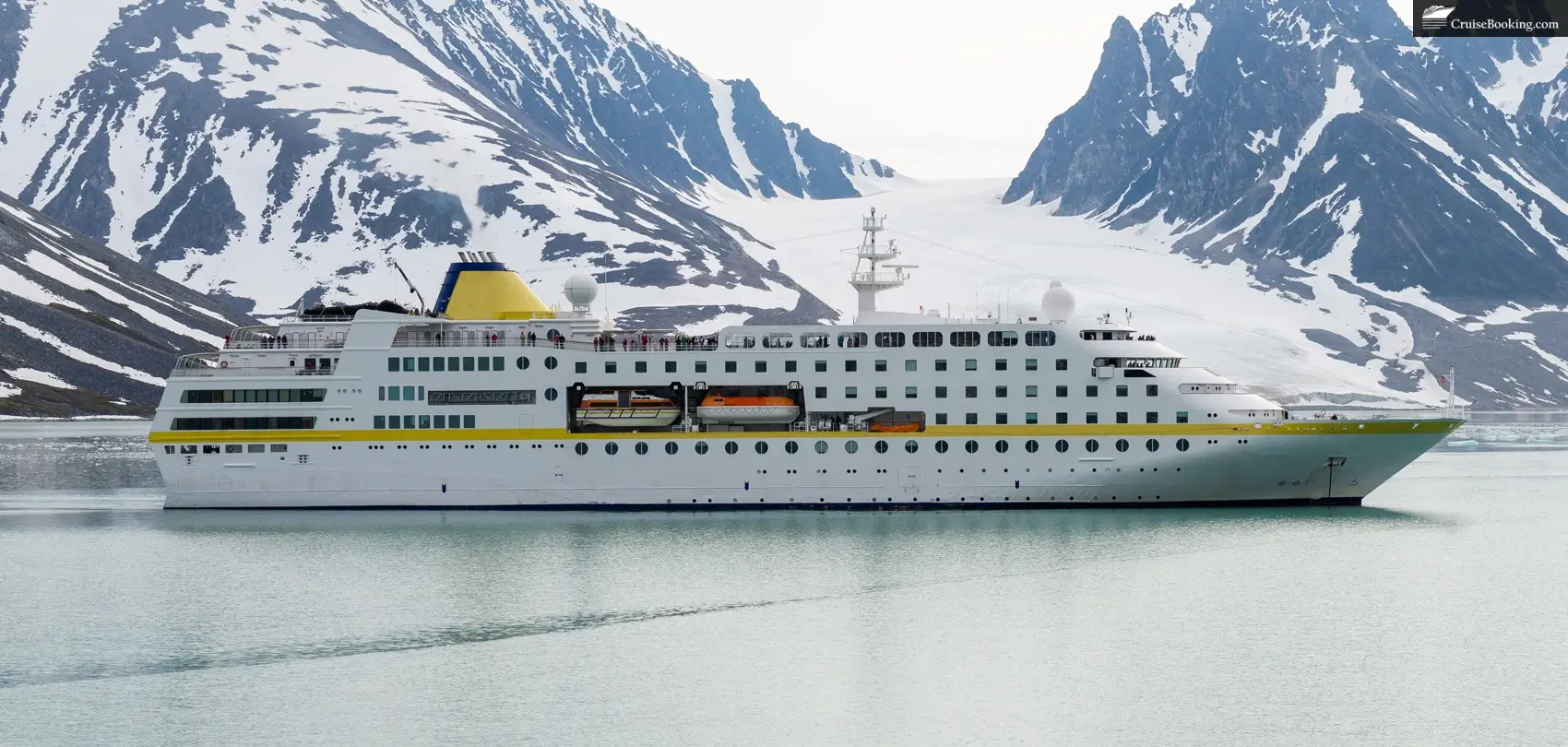 Expedition ship in Arctic sea, Antarctic cruise
