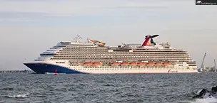 Carnival cruise ship, Carnival Magic, at sea
