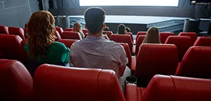people watching movies