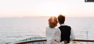 couple on cruise liner