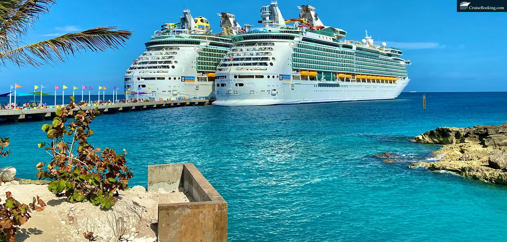 Carnival and Royal Caribbean are on port