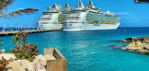 Carnival and Royal Caribbean are on port