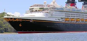 Disney Cruise Ships passing through Panama canal