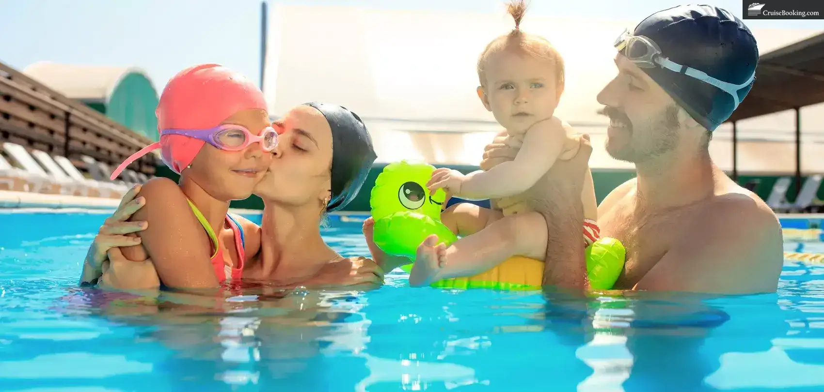Family Enjoying in pool