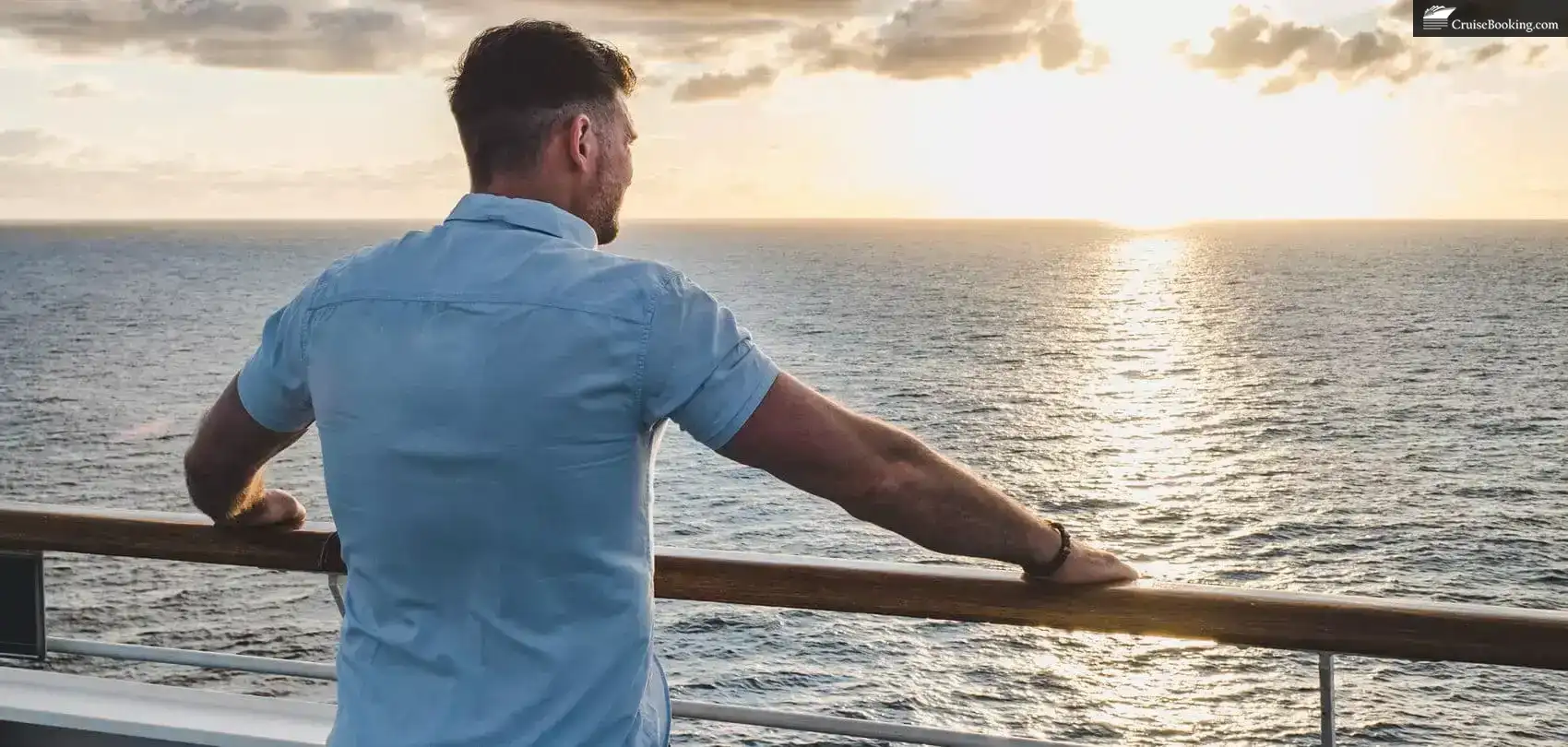 man on cruise deck