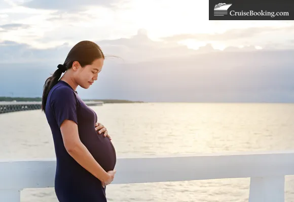 Pregnant woman on cruise