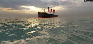 Sun over the Titanic