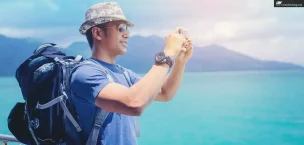 First_Time_Cruisers Man with Cell Phone