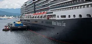 Holland_America_Cruise The Holland America Line cruise ship is in port