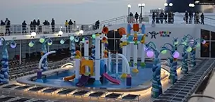 Msc_Cruise_Tips Water park on MSC opera cruise ship deck