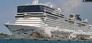 Side of a Cruise Ship