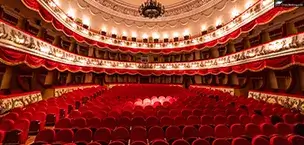 theater with red seats