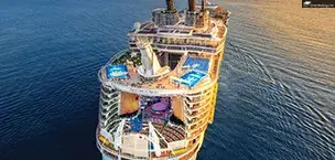Allure of the Seas sailing towards the Perfect Day