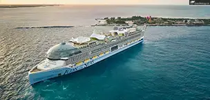 Island of CocoCay leaves with Icon of the Seas