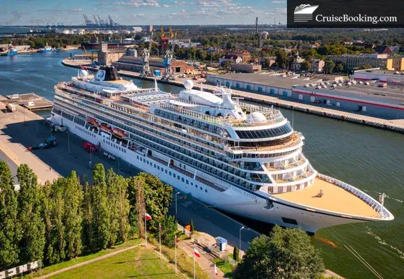 cruise ship is moored at Gdansk Westerplatte coast