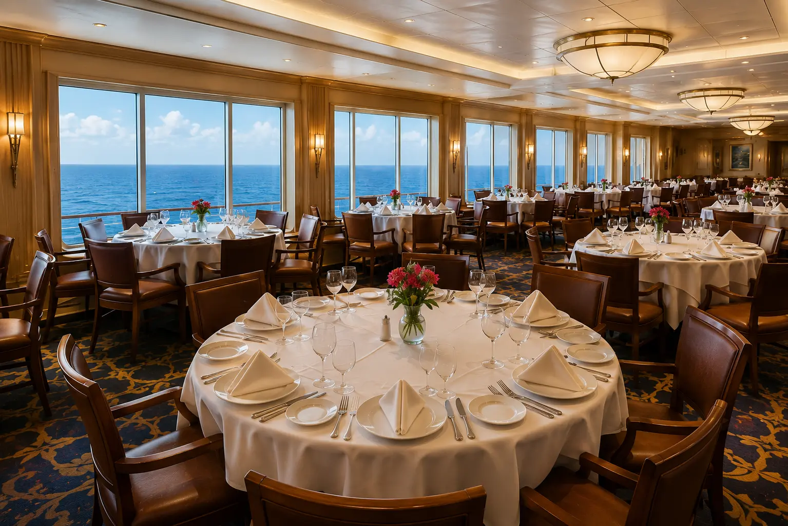 The Main Dining Room at Lunchtime