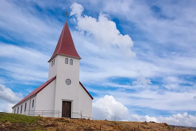 In southern Iceland, there is a little church called Vik's church