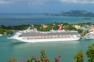 A photo of the front of Msc Splendida Cruise Ship