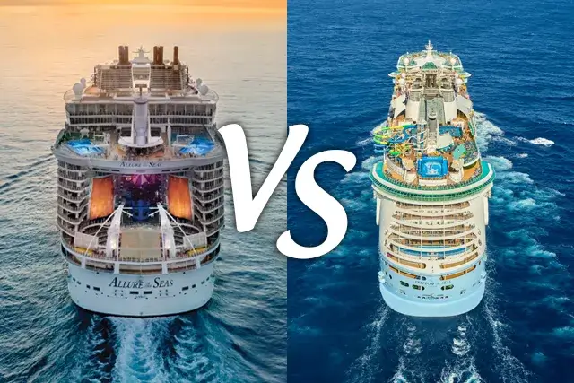 Difference between Allure of the Seas vs Freedom of the Seas