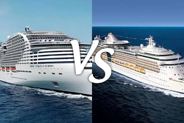 compare MSC Cruises and Royal Caribbean Cruises