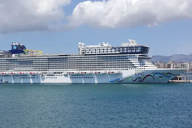 The Norwegian Epic cruise is in port at the moment