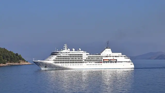 The Silver Shadow, part of the Silversea Cruise Line, is a luxury cruise ship