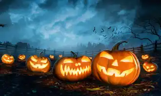 pumpkins in a halloween festival