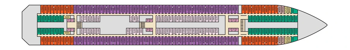 Carnival Cruise Lines Carnival Conquest Deck Plans Deck 1