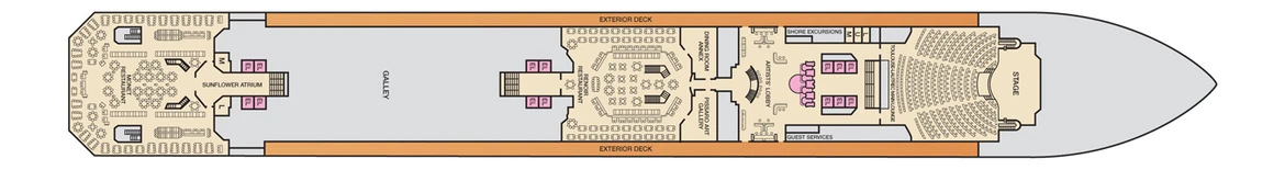 Carnival Cruise Lines Carnival Conquest Deck Plans Deck 3