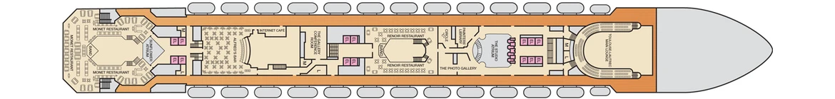 Carnival Cruise Lines Carnival Conquest Deck Plans Deck 4