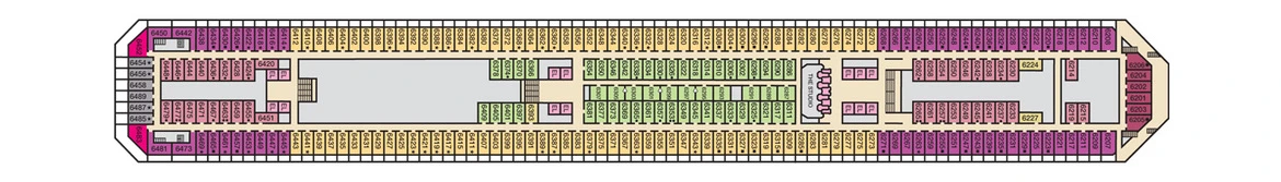 Carnival Cruise Lines Carnival Conquest Deck Plans Deck 6