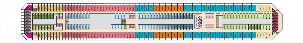 Carnival Cruise Lines Carnival Conquest Deck Plans Deck 7