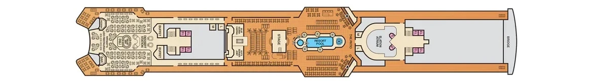 Carnival Cruise Line Carnival Elation Deck Plan 10