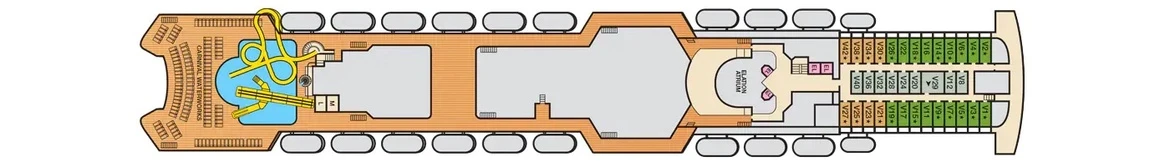 Carnival Cruise Line Carnival Elation Deck Plan 11