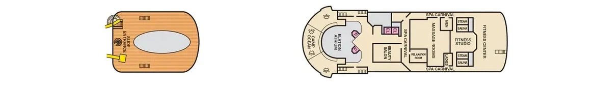 Carnival Cruise Line Carnival Elation Deck Plan 12