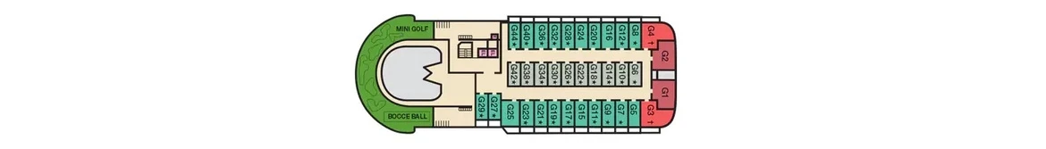 Carnival Cruise Line Carnival Elation Deck Plan 14