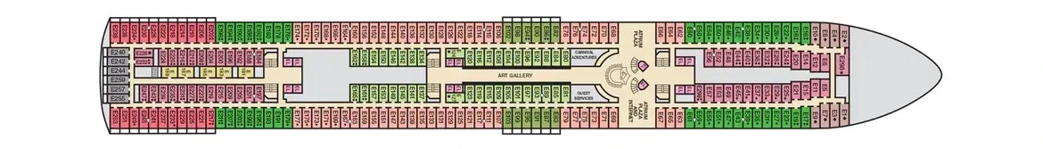 Carnival Cruise Line Carnival Elation Deck Plan 7