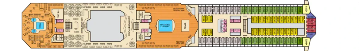 Carnival Cruise Line Carnival Splendor Deck Plan 9