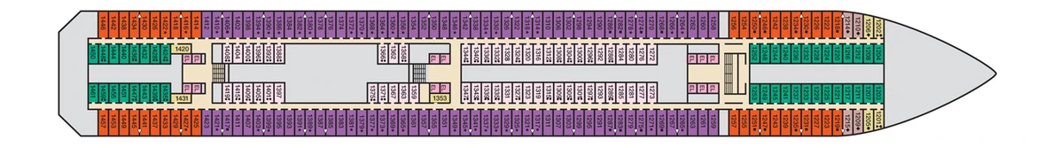 Carnival Cruise Lines Carnival Splendor Deck Plans Deck 1 Jpg