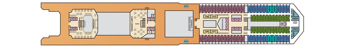 Carnival Cruise Lines Carnival Splendor Deck Plans Deck 10 Jpg