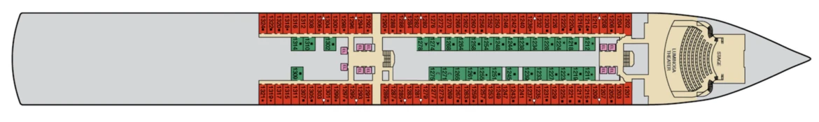 Carnival Cruise Lines Carnival Luminosa Deck Plan 1