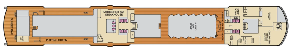 Carnival Cruise Lines Carnival Luminosa Deck Plan 10