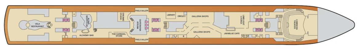 Carnival Cruise Lines Carnival Luminosa Deck Plan 3