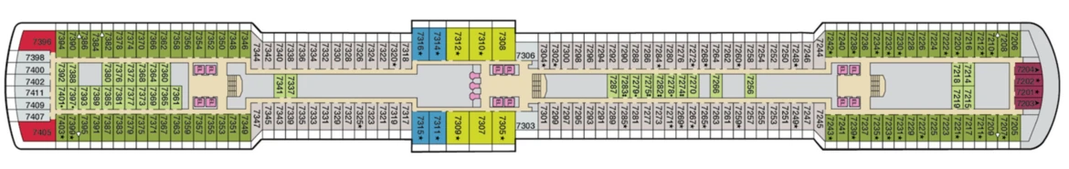 Carnival Cruise Lines Carnival Luminosa Deck Plan 7