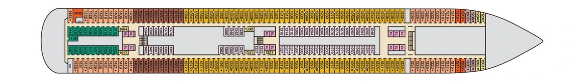 Carnival Cruise Lines Carnival Dream Deck Plans Deck 1