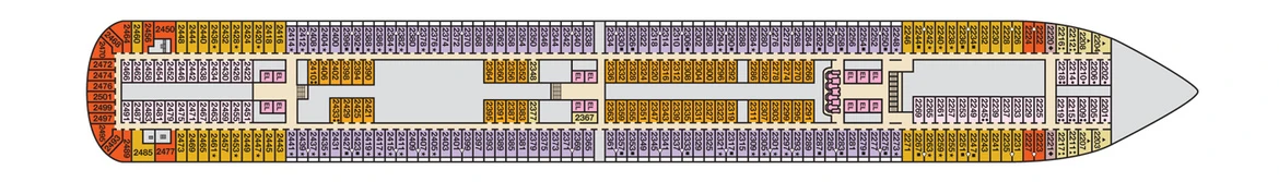 Carnival Cruise Lines Carnival Dream Deck Plans Deck 2