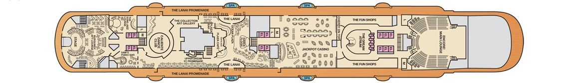 Carnival Cruise Lines Carnival Dream Deck Plans Deck 5