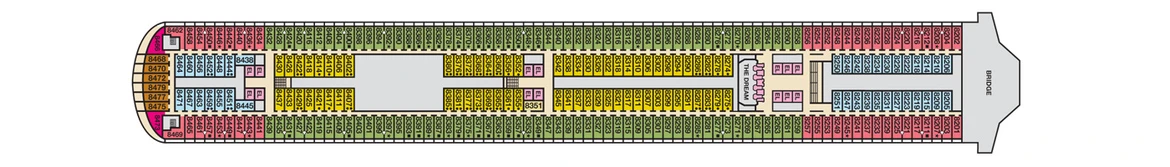 Carnival Cruise Lines Carnival Dream Deck Plans Deck 8