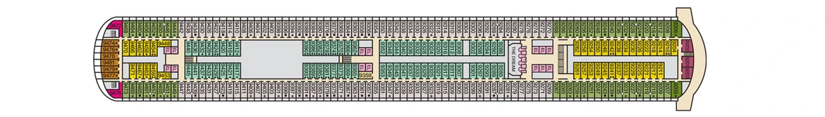 Carnival Cruise Lines Carnival Dream Deck Plans Deck 9